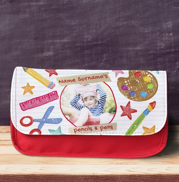 ZDISC School Style Personalised Pencil Case