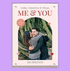 Anniversary Me & You Acrylic Photo Block