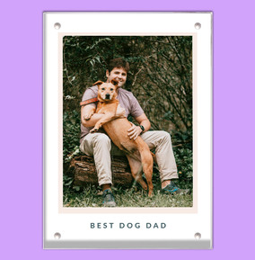 Best Dog Dad Acrylic Photo Block