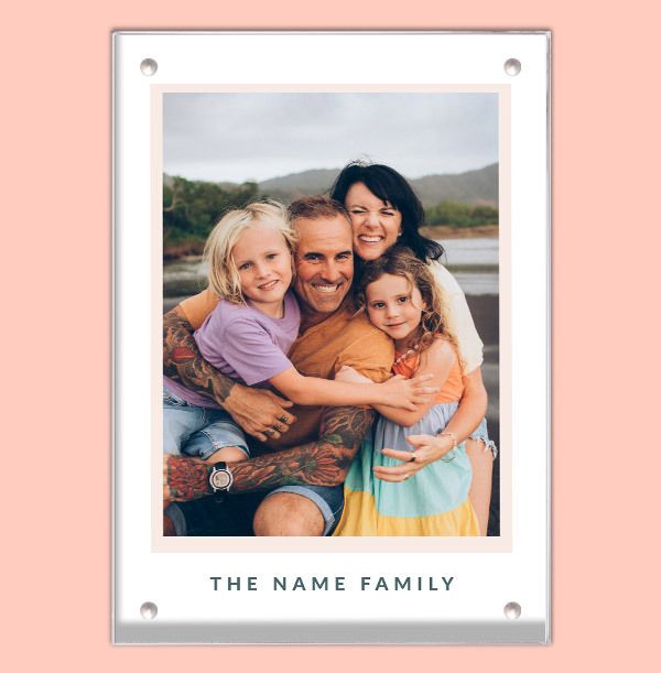 Photo of The Name Family Acrylic Photo Block