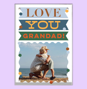 Love You Grandad! Acrylic Photo Block