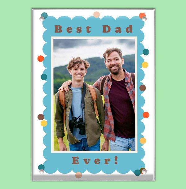 Photo of Best Dad Ever! Acrylic Photo Block