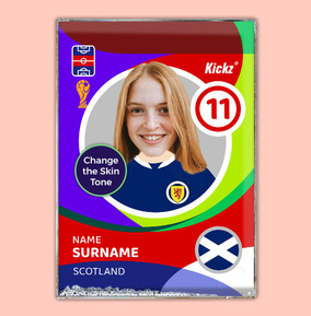 Personalised Scotland Football Photo Block