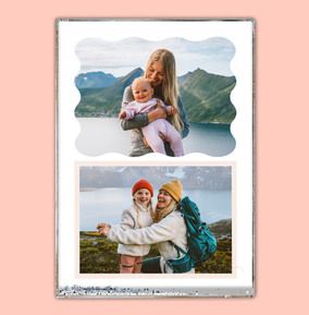 Photo of 2 Photo Personalised Acrylic Block