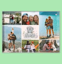 Tap to view Me To You 6 Photo Personalised Photo Block