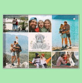 Tap to view Me To You 6 Photo Personalised Photo Block