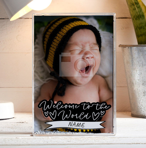 Welcome To The World Photo Block