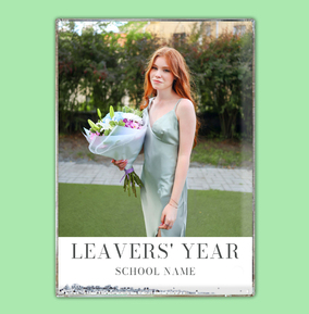 Personalised School Leavers Photo Block Portrait