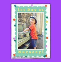 Tap to view First Day At Nursery Photo Block Portrait