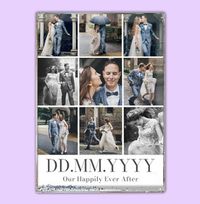 Tap to view Wedding Day Nine Collage Acrylic Photo Block