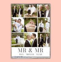 Tap to view Mr & Mr Wedding Nine Collage Photo Block