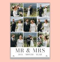 Tap to view Wedding Mr & Mrs Photo Collage Acrylic Block