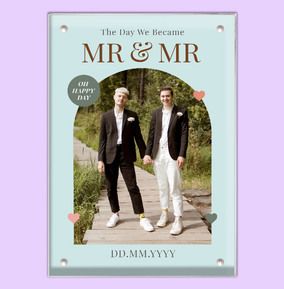 Photo of Wedding Photo Block Mr & Mr