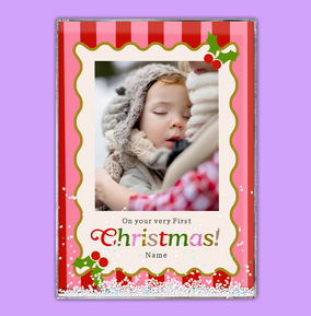 Very First Christmas Acrylic Full Photo Block - Portrait
