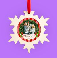 Tap to view Happy Christmas! Photo Bauble