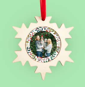 Winterberry Christmas Photo Bauble