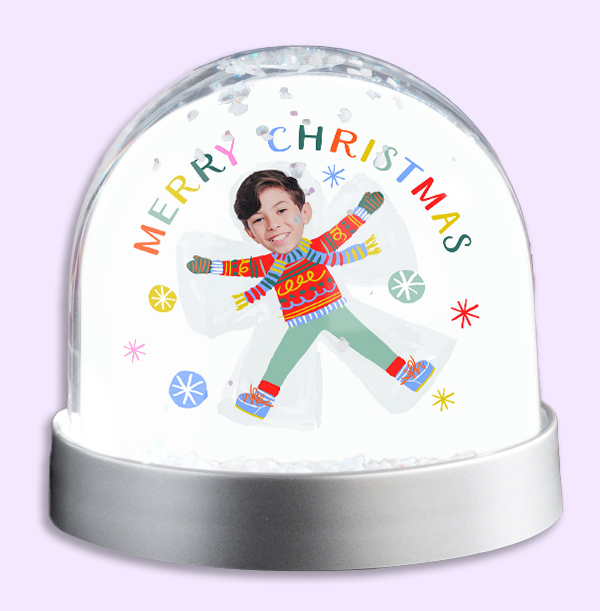 Snow Angel Photo Upload Snow Globe