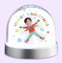 Tap to view Snow Angel Photo Upload Snow Globe