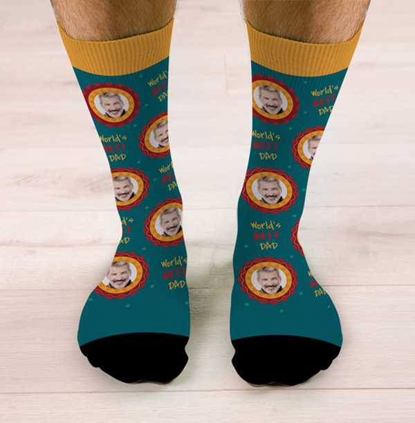 World's Best Dad Personalised Socks