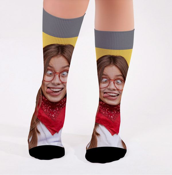 Photo Upload Fun Face Socks