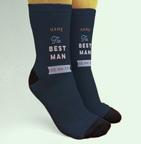Tap to view Personalised Best Man Wedding Novelty Socks