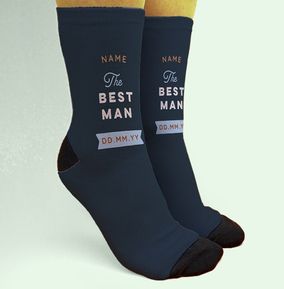 Photo of Personalised Best Man Wedding Novelty Socks