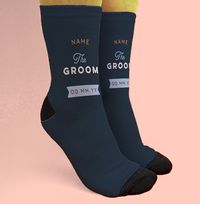 Tap to view Personalised Groom Wedding Novelty Socks