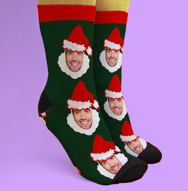 Personalised Santa Novelty Christmas Socks