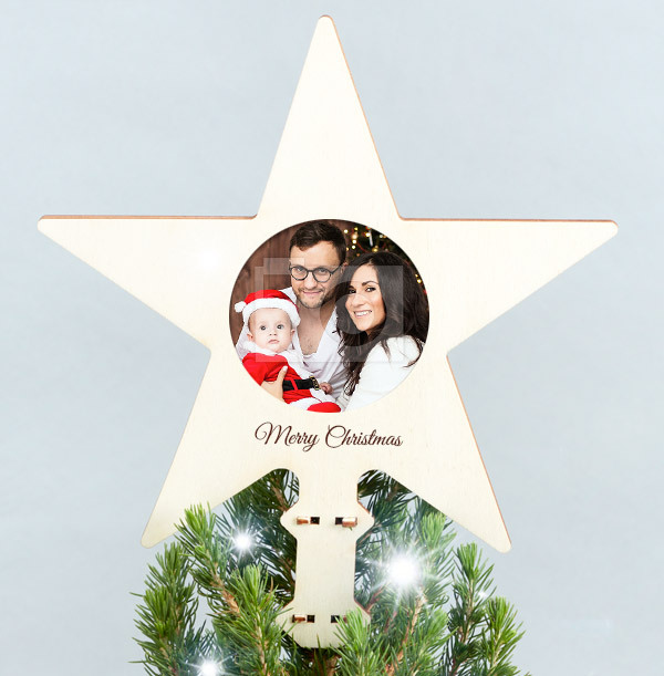 First Christmas Photo Tree Topper