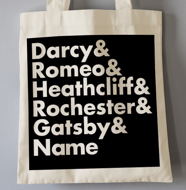 Romantic Heroes Personalised Tote Bag