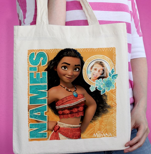 Moana Personalised Photo Tote Bag