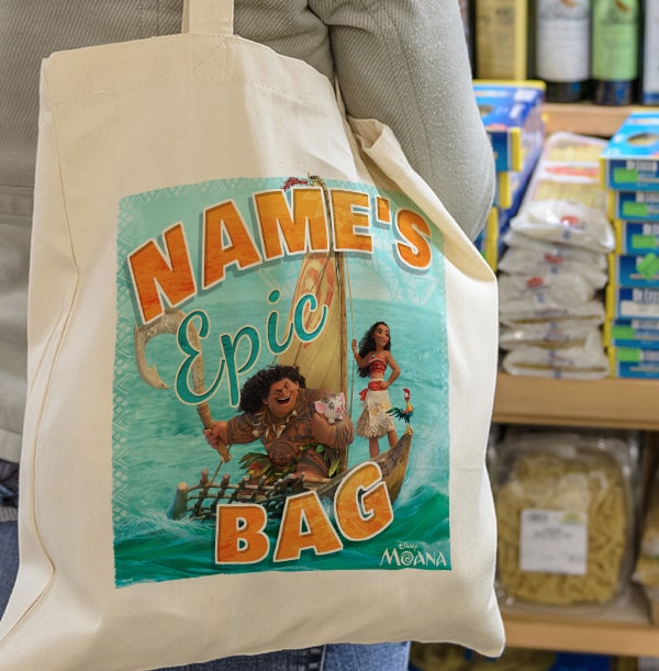 Moana Personalised Tote Bag - Epic Bag