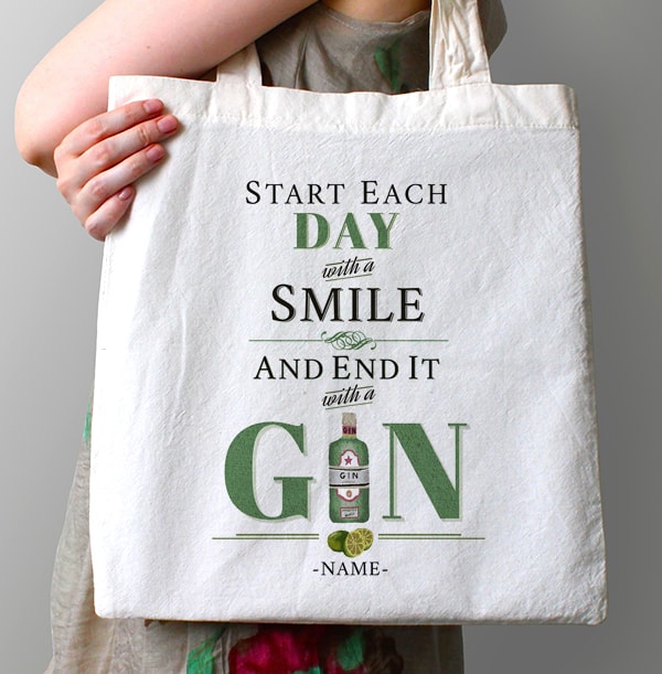 Rhythm & Booze Personalised Gin Tote Bag