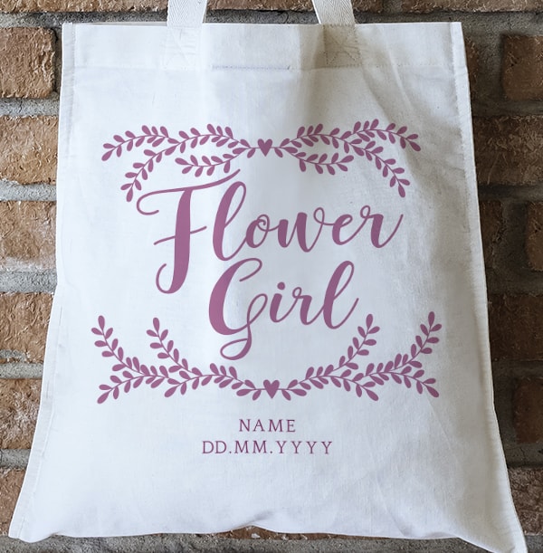 Flower Girl Tote Bag