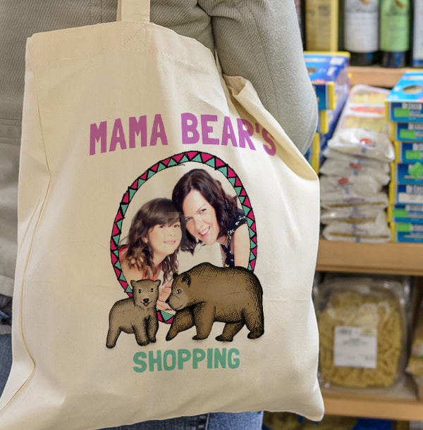 Mama Bear Personalised Tote Bag