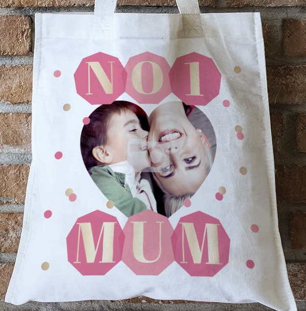 No.1 Mum Photo Tote Bag