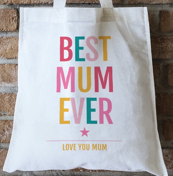Best Mum Ever Personalised Tote Bag