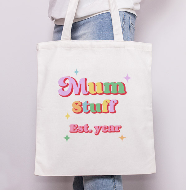 Mum Stuff Personalised Tote Bag