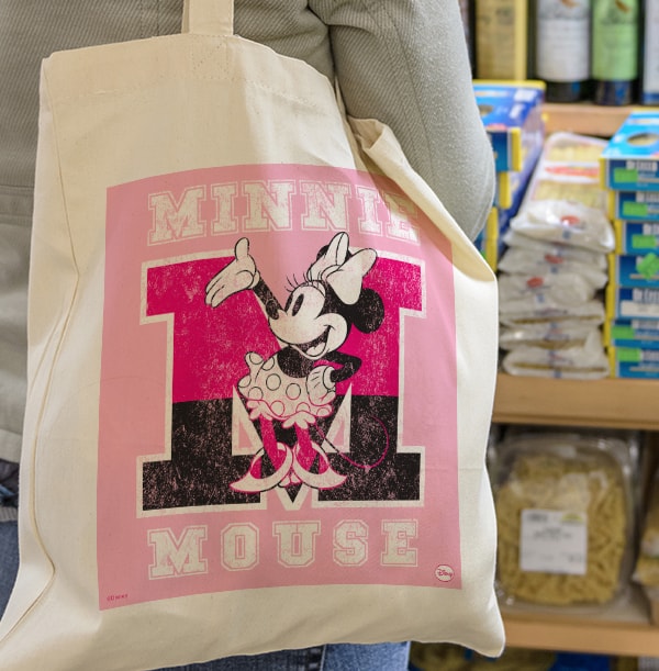 M is for Minnie Mouse Tote Bag