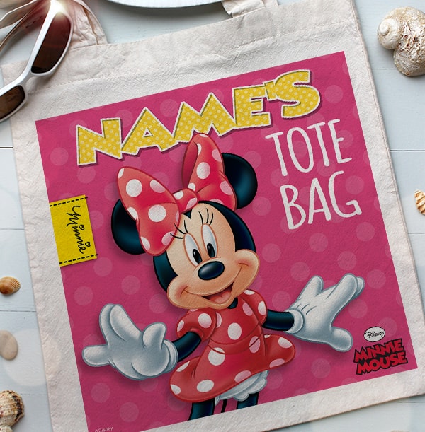 Polka Dot Dress Minnie Mouse Tote Bag