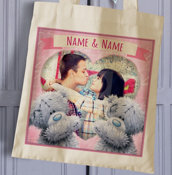 Photo Upload Heart Tote Bag - Me To You