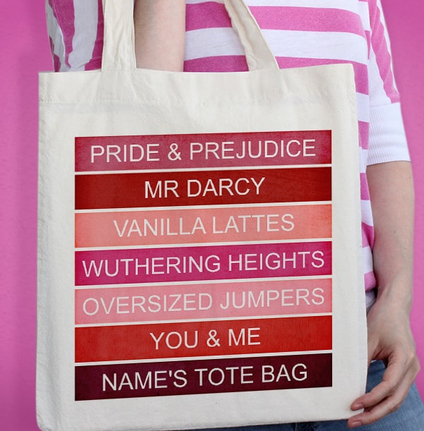 Personalised Pink Favourite Tote Bag