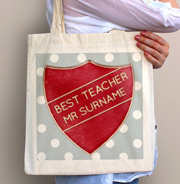 Best Male Teacher Personalised Tote Bag