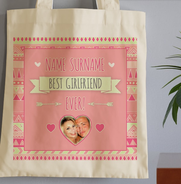 Best Girlfriend Personalised Tote Bag