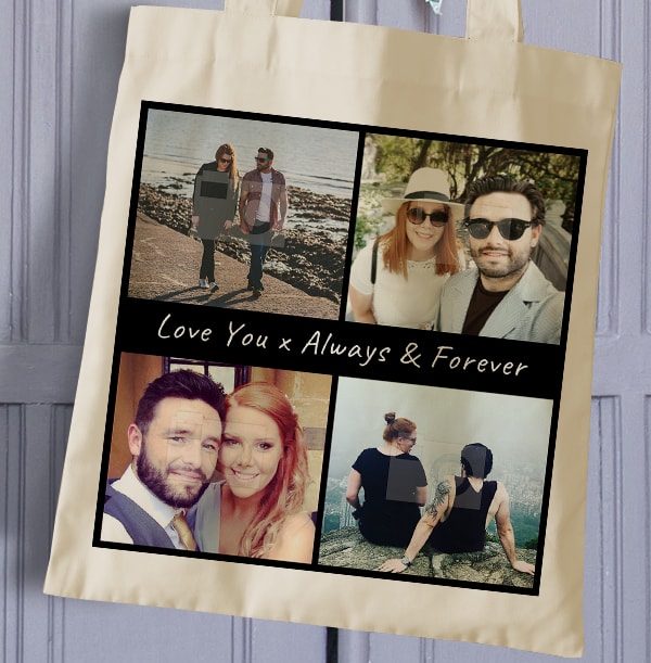 Always & Forever Multi Photo Tote Bag