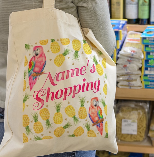 Tropical Personalised Tote Bag