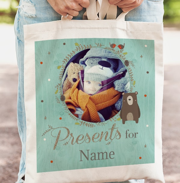 Christmas Presents Personalised Tote Bag