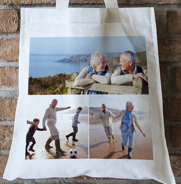 3 Photo Upload Tote Bag