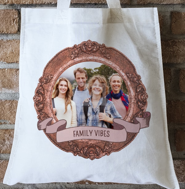 Family Vibes Photo Tote Bag