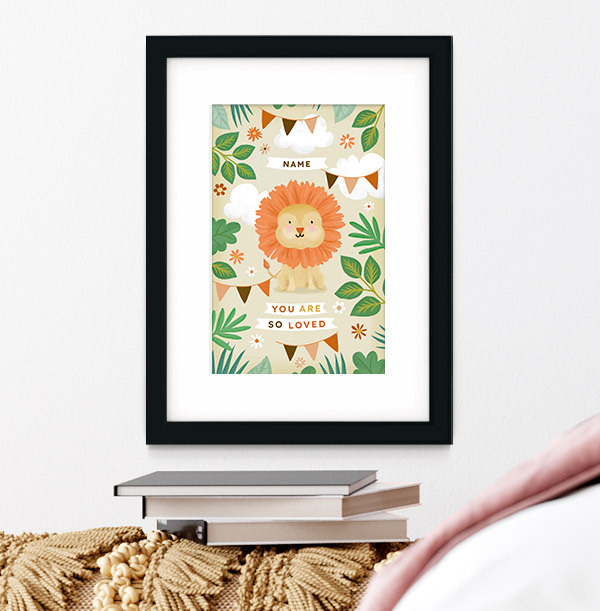 So Loved Jungle Personalised Print